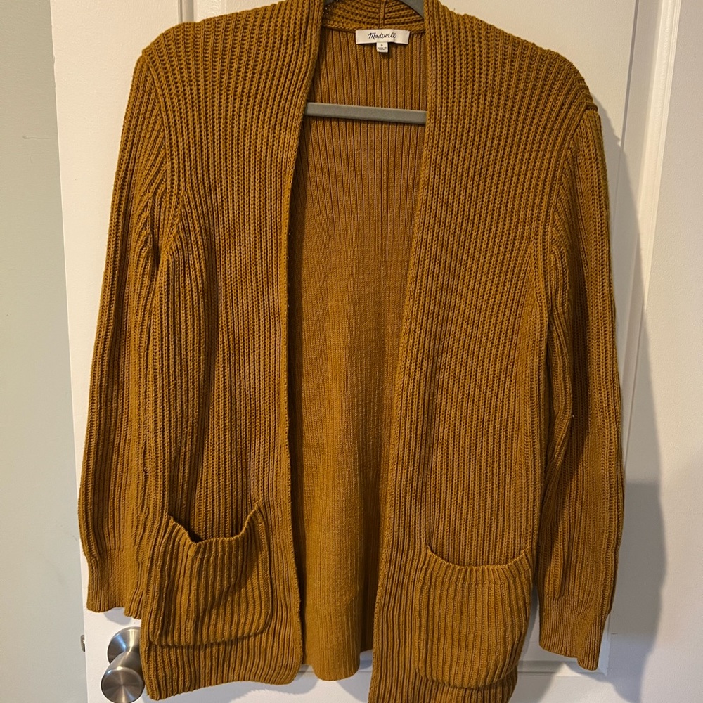 Madewell Mustard Cardigan